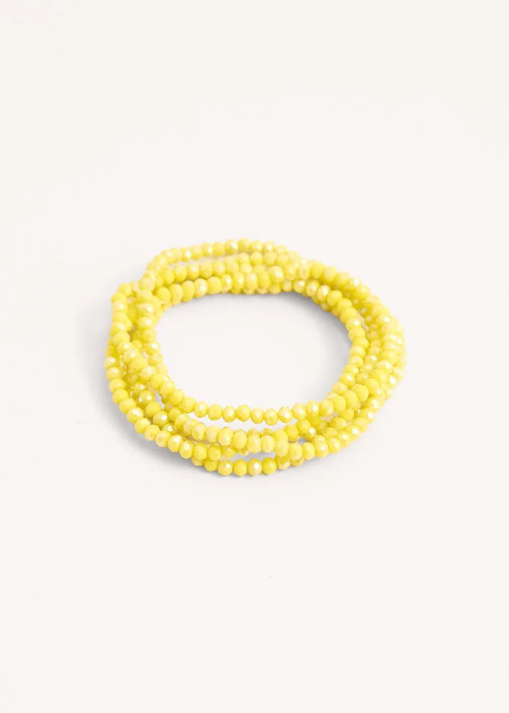 JULI CRYSTAL NECKLACE - YELLOW