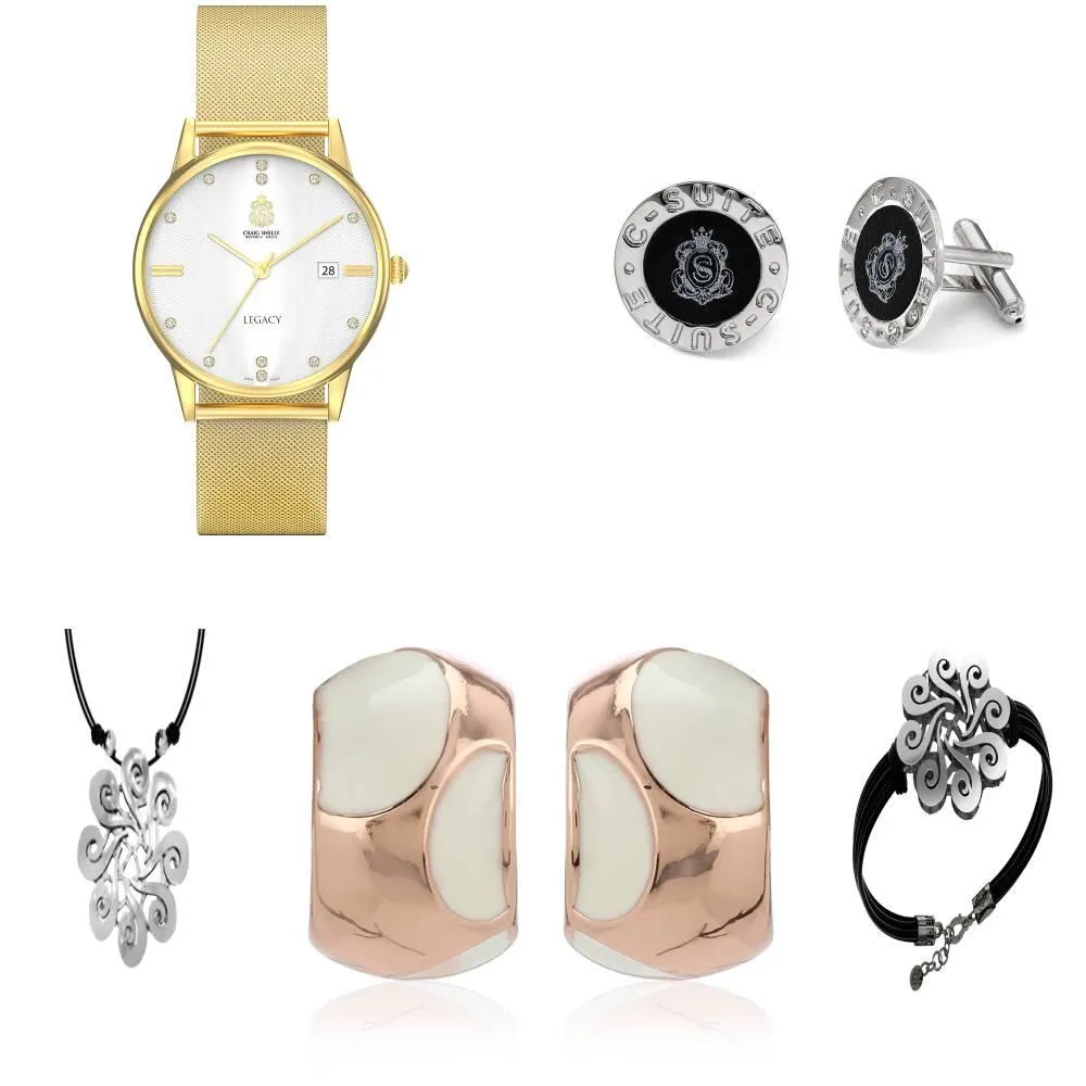 Legacy Watch With Earrings, Bracelet And Necklace Gift Set