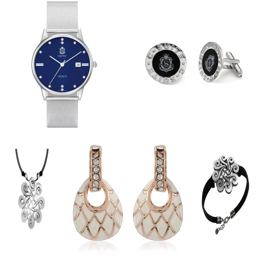 Legacy Watch With Earrings, Bracelet And Necklace Gift Set