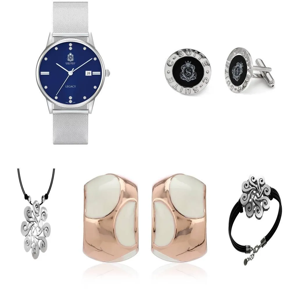 Legacy Watch With Earrings, Bracelet And Necklace Gift Set