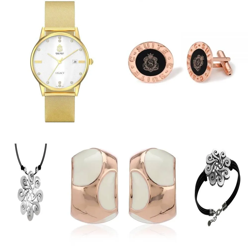 Legacy Watch With Earrings, Bracelet And Necklace Gift Set