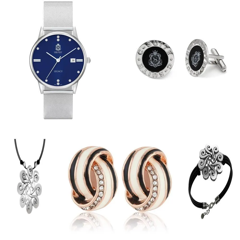 Legacy Watch With Earrings, Bracelet And Necklace Gift Set