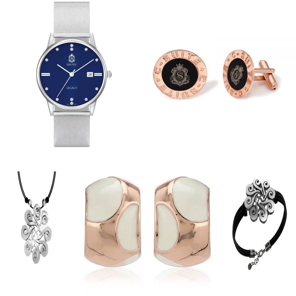 Legacy Watch With Earrings, Bracelet And Necklace Gift Set