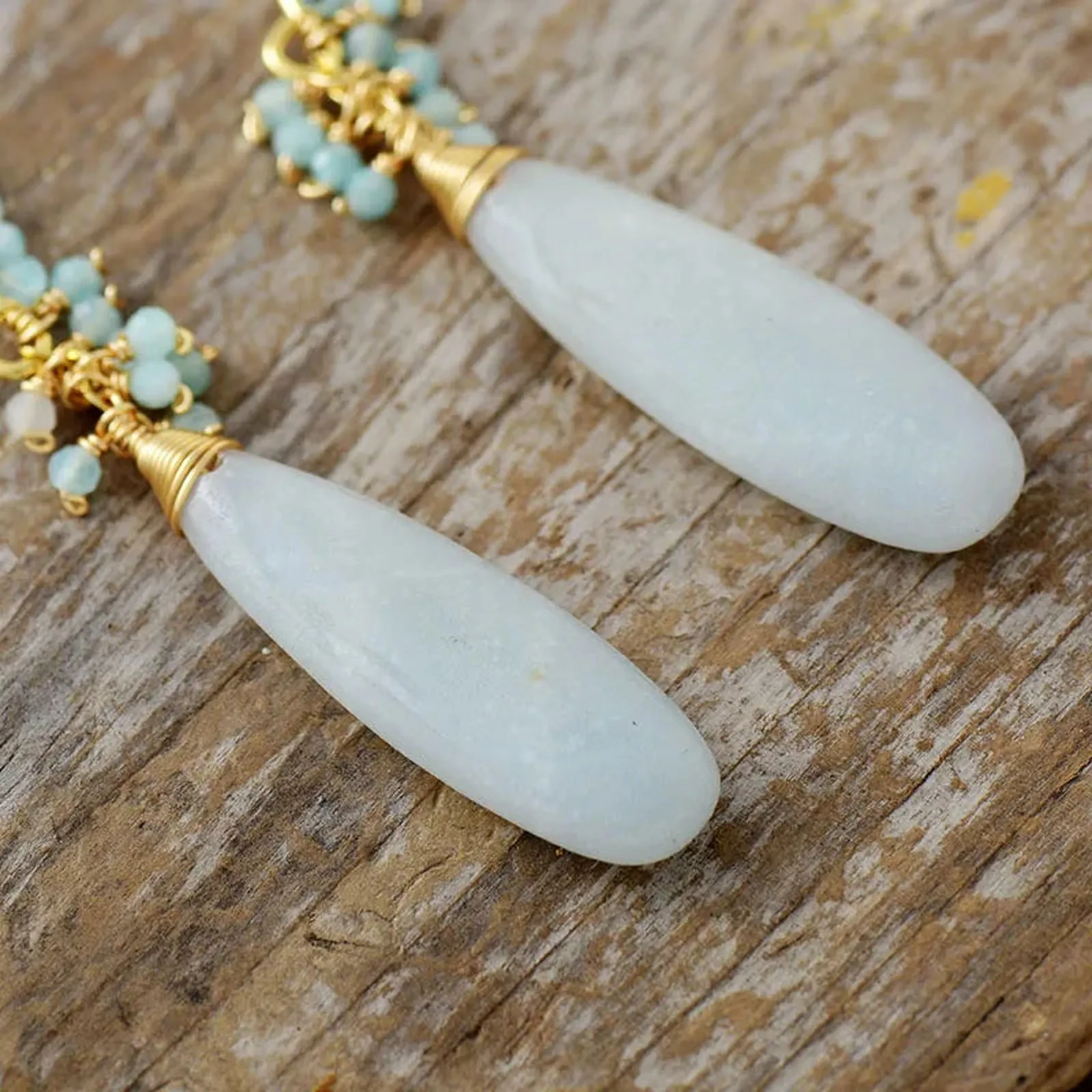 Light Amazonite Earrings