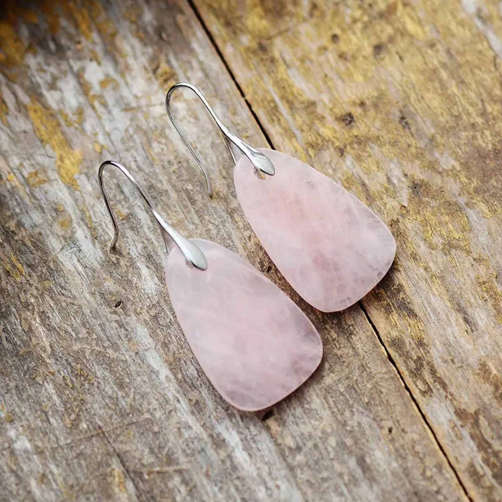 Light Red Natural Stone Earrings Collection