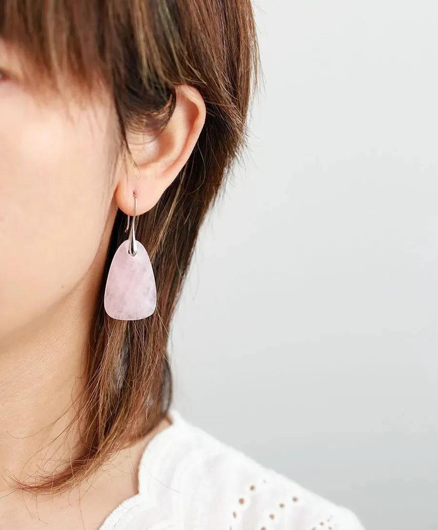 Light Red Natural Stone Earrings Collection