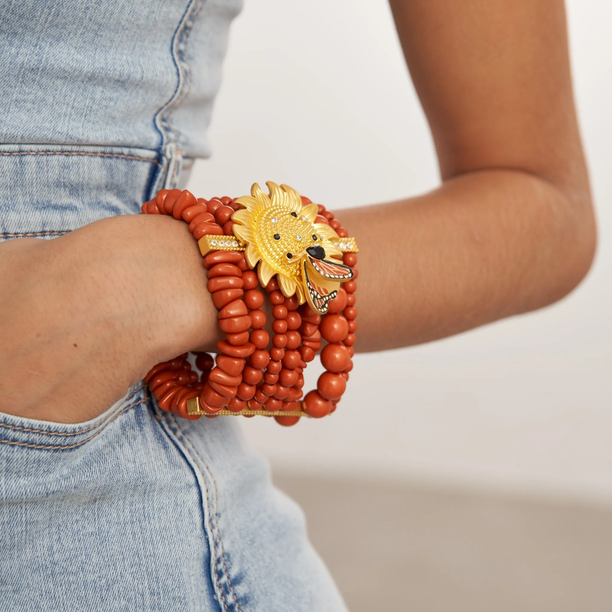 Lola Stretch Bracelet - Sunflower