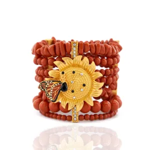 Lola Stretch Bracelet - Sunflower