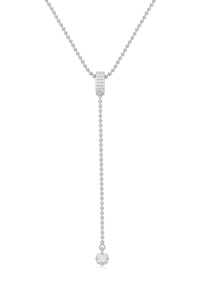 LUV AJ Ball Chain Lariat Necklace