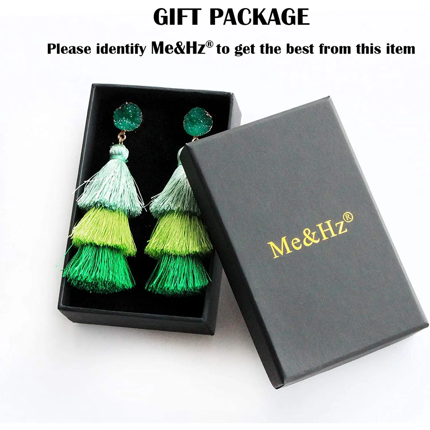 Me&Hz Colorful Layered Tassel Earrings