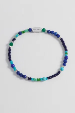 Mens Mixed Bead Stretch Bracelet