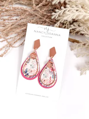 MINI Double Pastel Floral Teardrop