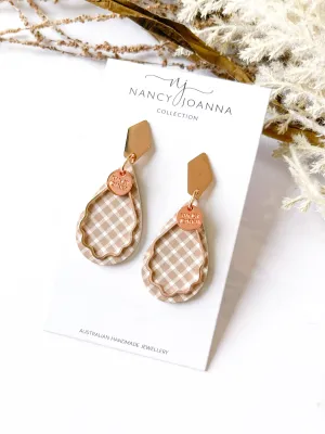 MINI Natural Gingham Teardrops