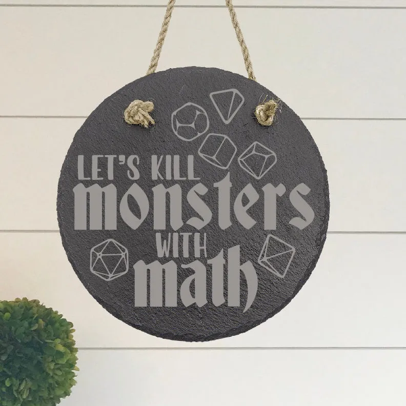 Monster Math Sign