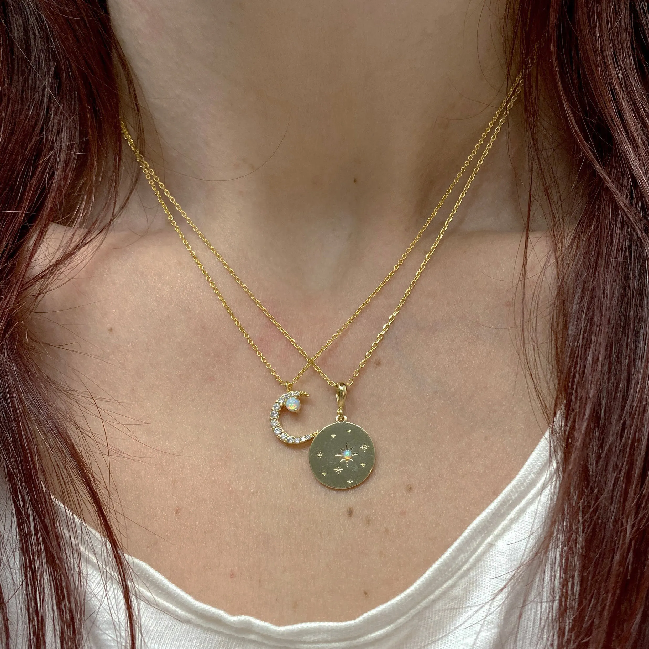 Moon Pave the Way Necklace