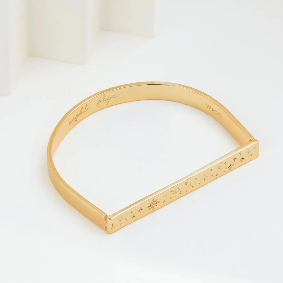 Night Skye Gold Bangle