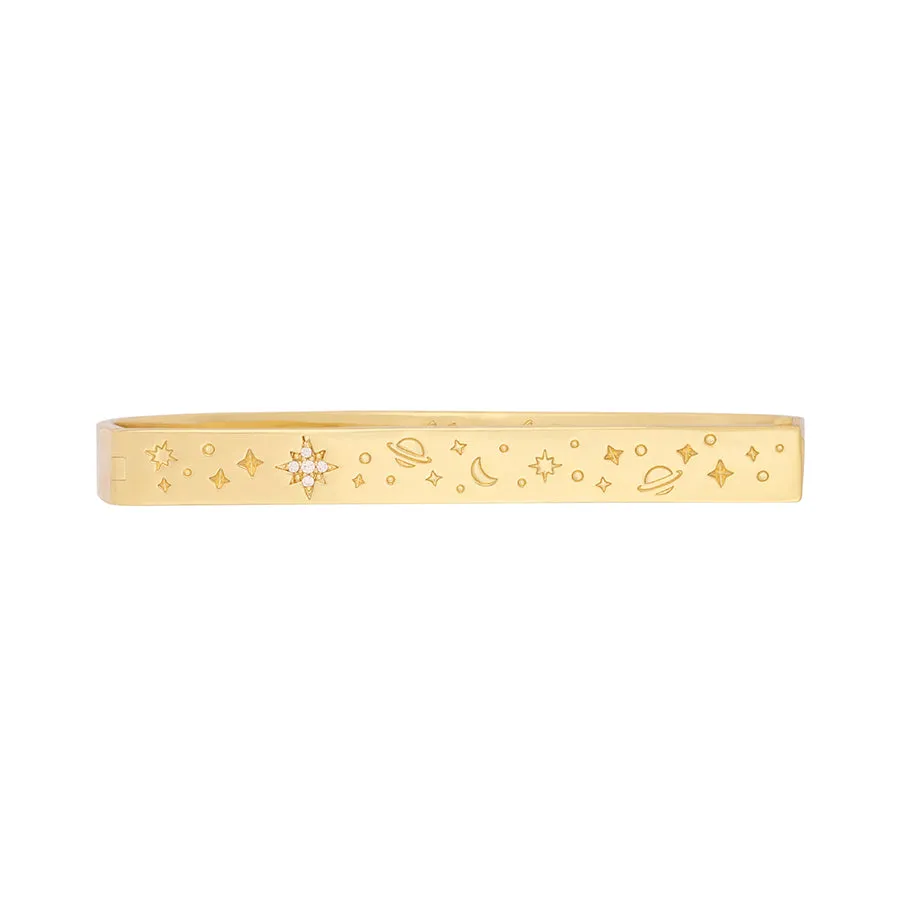 Night Skye Gold Bangle