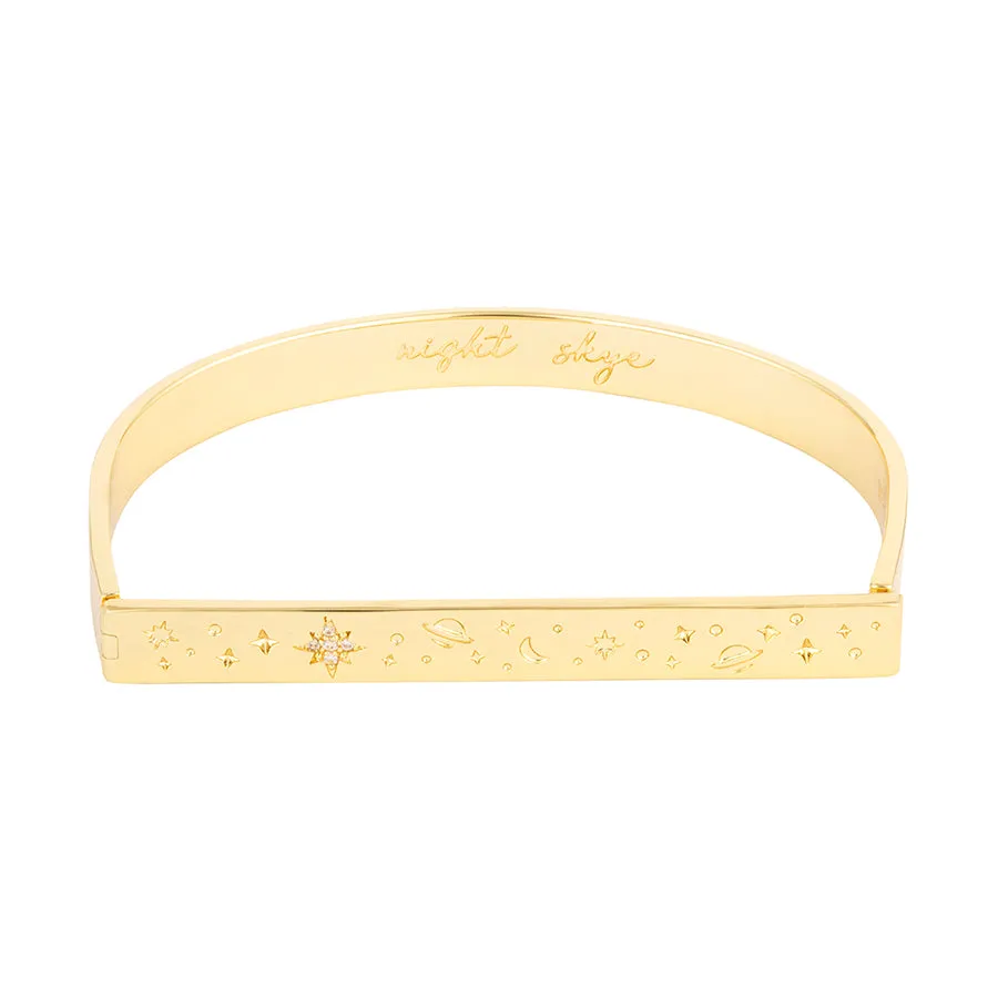 Night Skye Gold Bangle