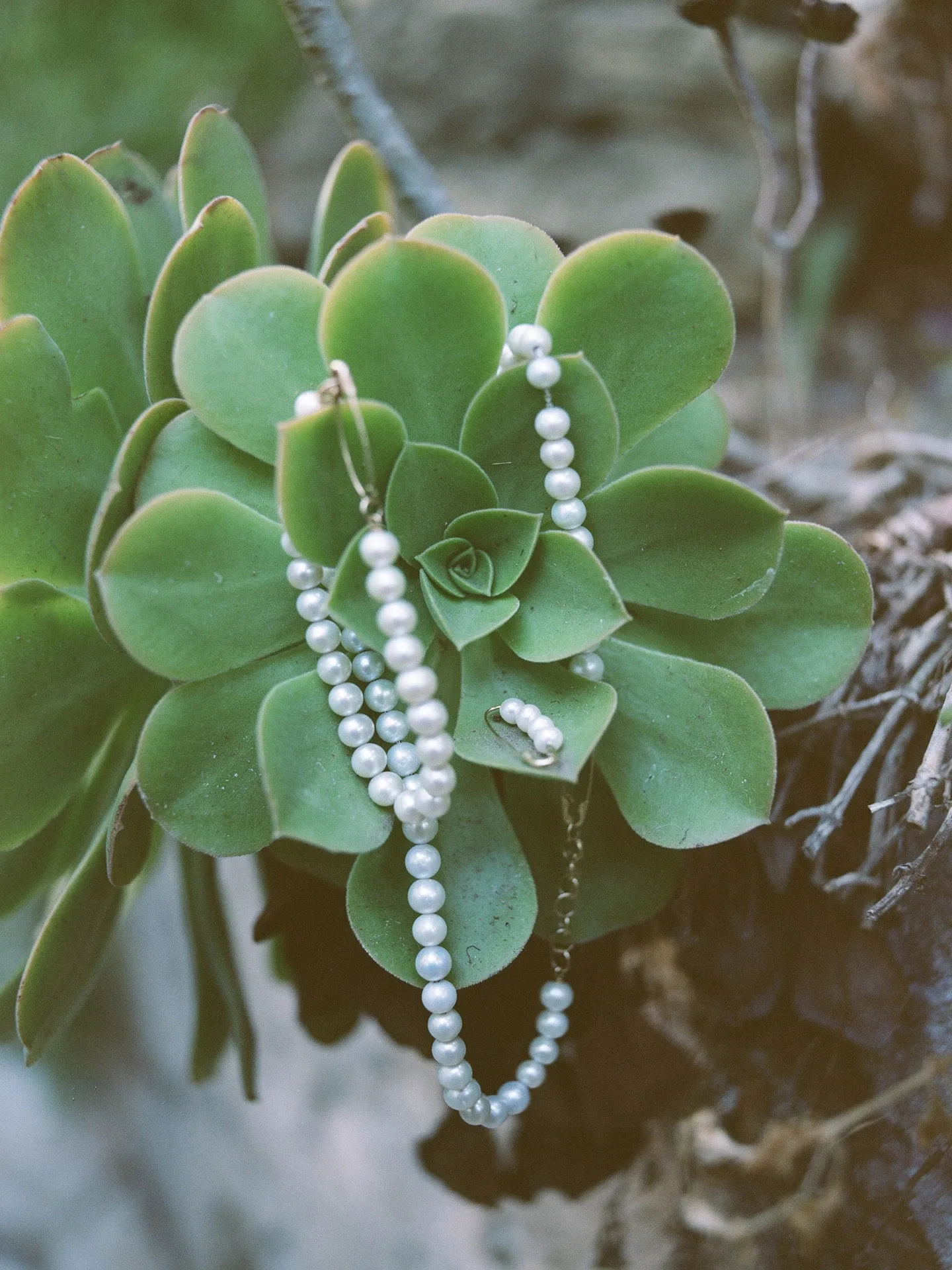 Pearl Safety Pin Choker