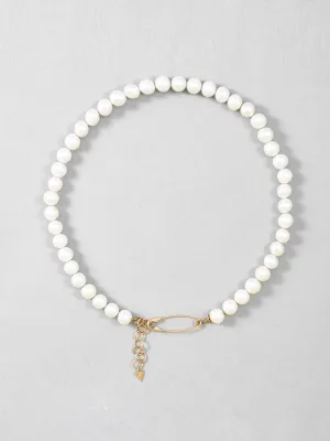 Pearl Safety Pin Choker