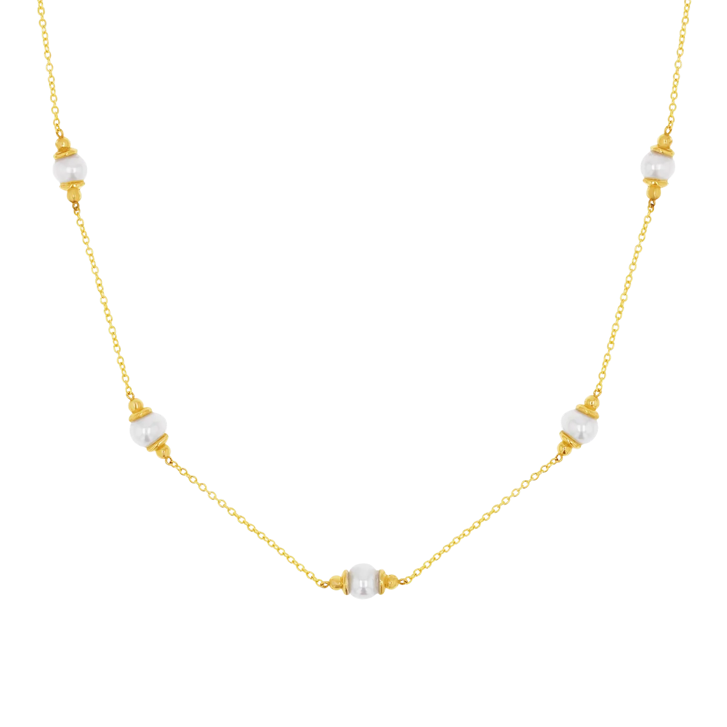 Pearl Station Necklace