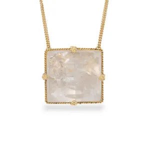 Phantom Quartz Crystal Statement Necklace