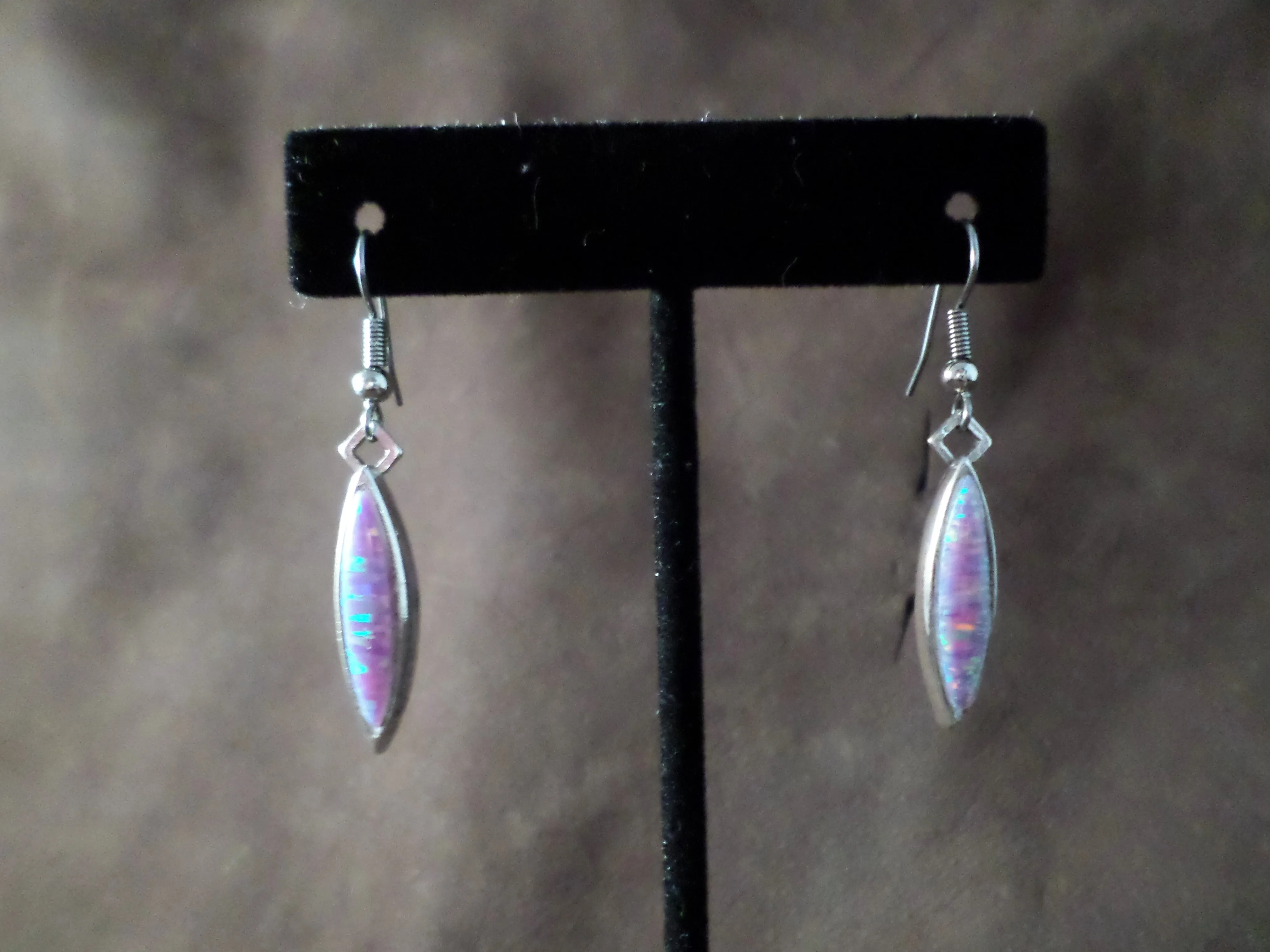 Purple Opal Earrings