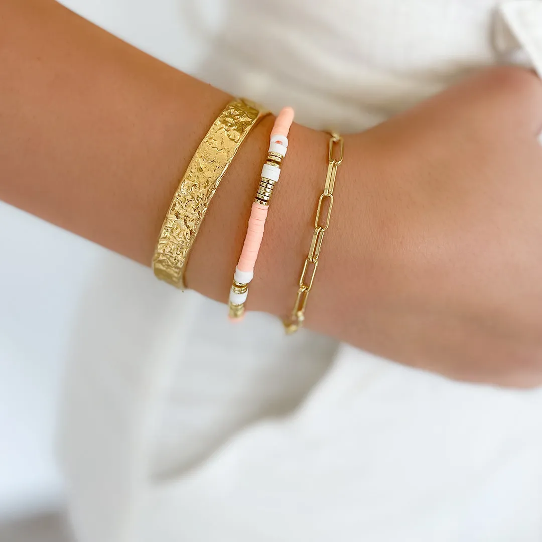 Savana Bracelet Stack - Coral