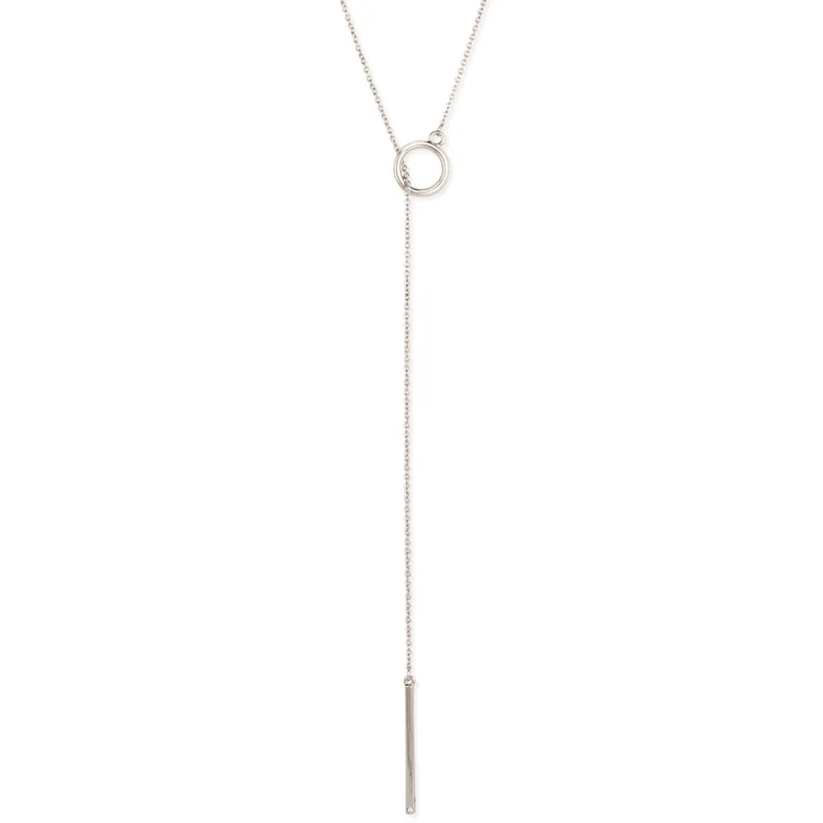 Silver Circle Lariat