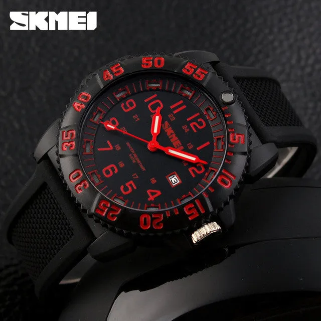 Skmei Brand Sports Watches Men Waterproof Quartz Running Watches Men's Wristwatches 50M Shock Water Resistant Watch Relojes