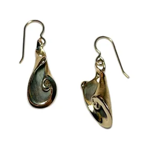 Slide Earrings - Yellow Bronze