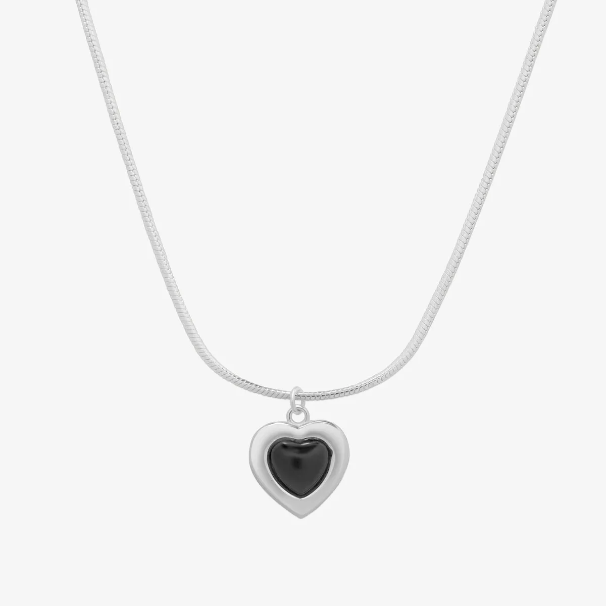 Snake heart necklace