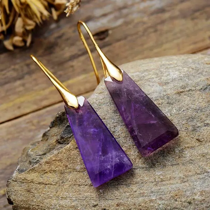 SparkleAmethyst Earrings