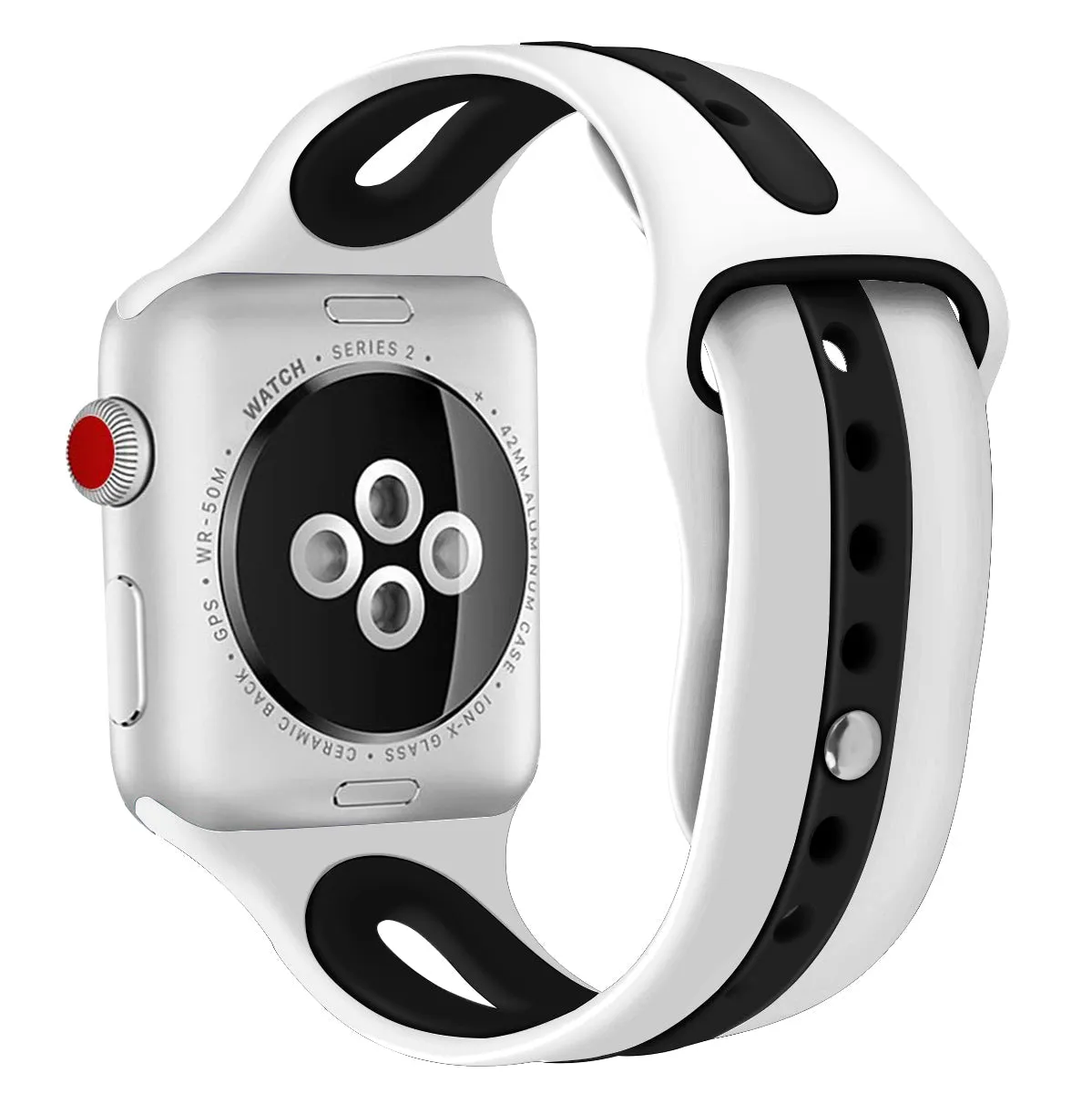 Sports Silicone Band for Apple Watch 38/40/41mm & 42/44/45mm