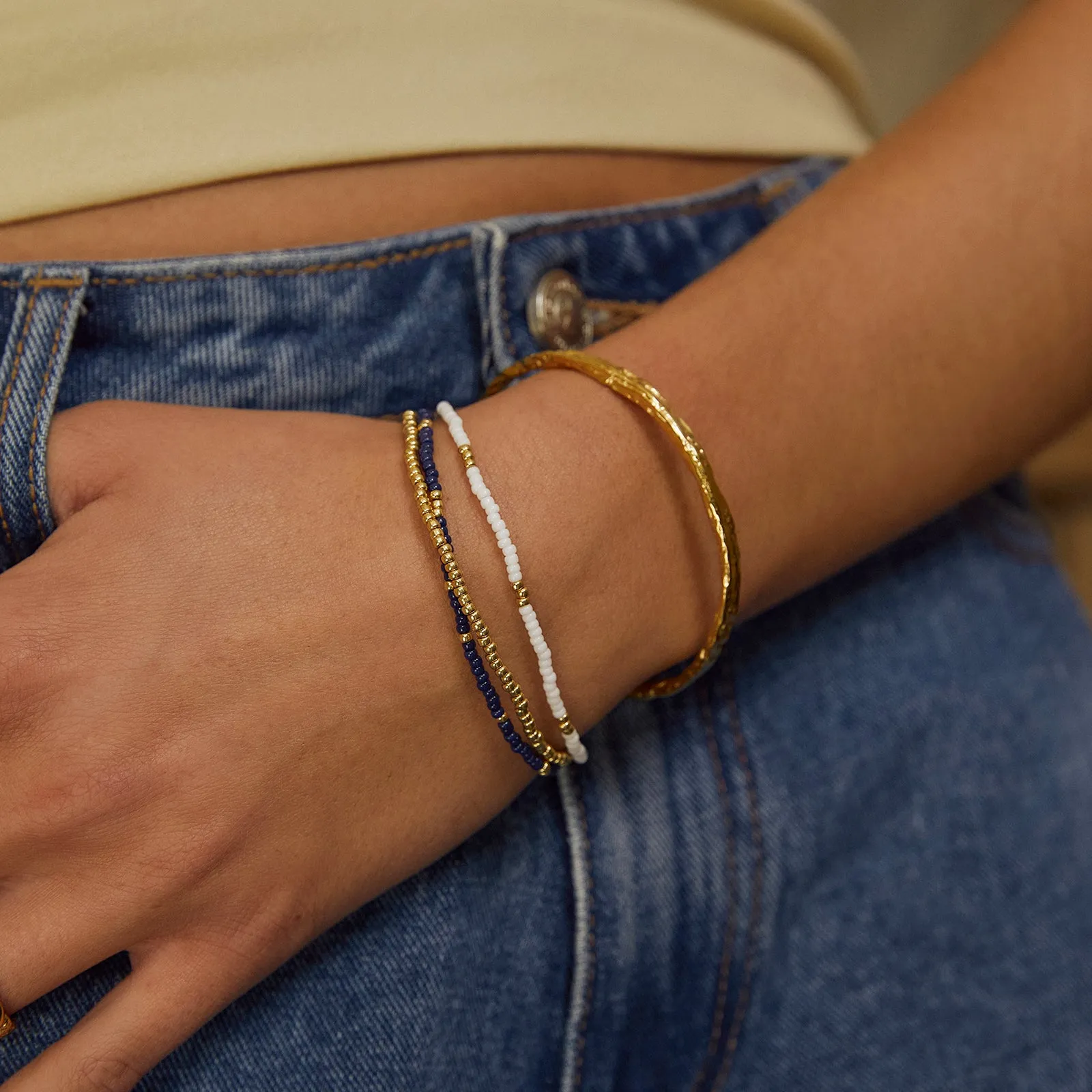 Sunshine Bracelet Stack - Navy