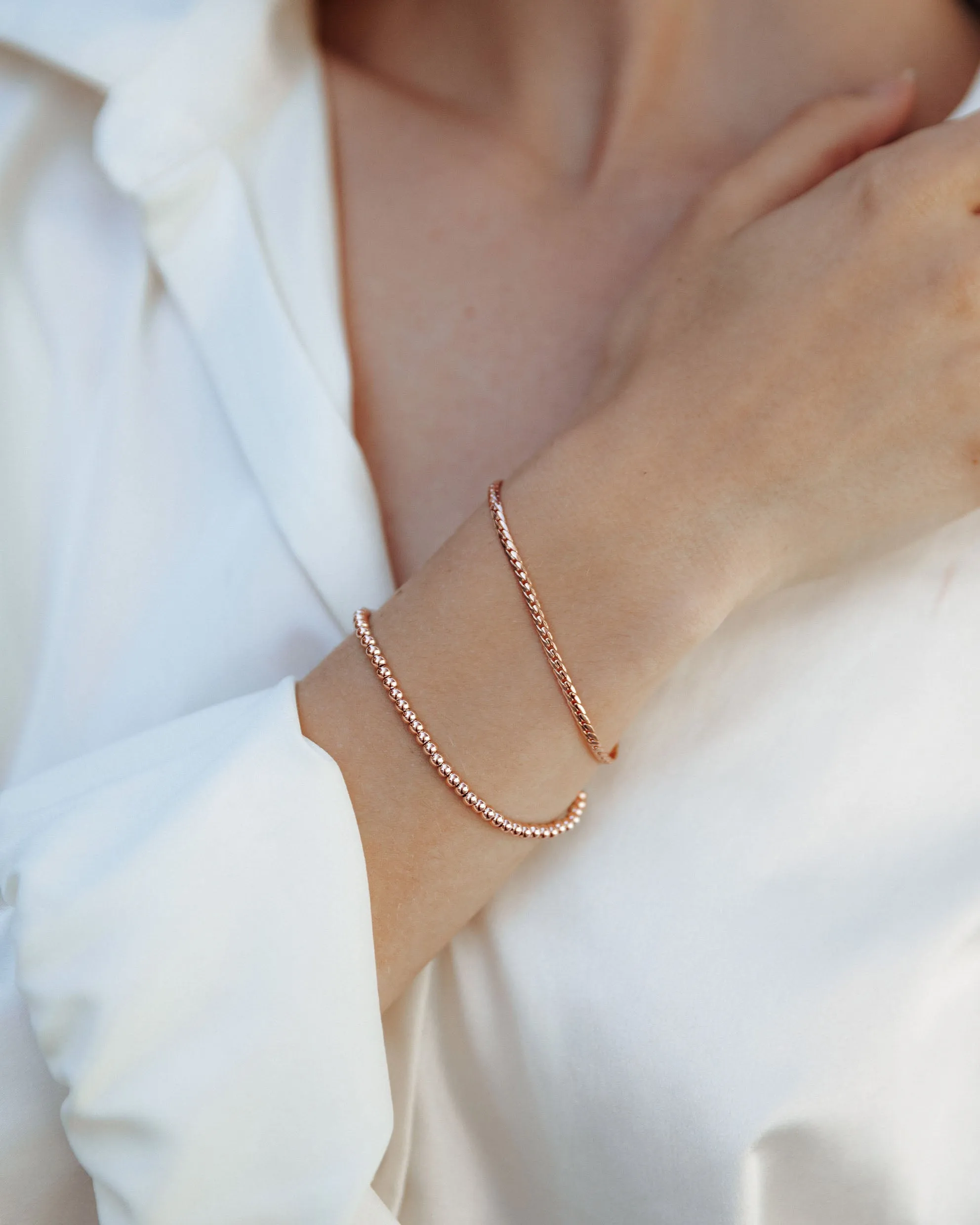 The Serpentine Bracelet - Rose Gold