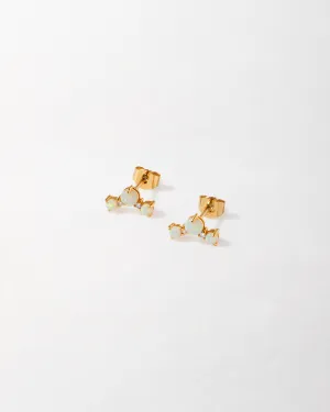 Trio Opal Stud Earrings