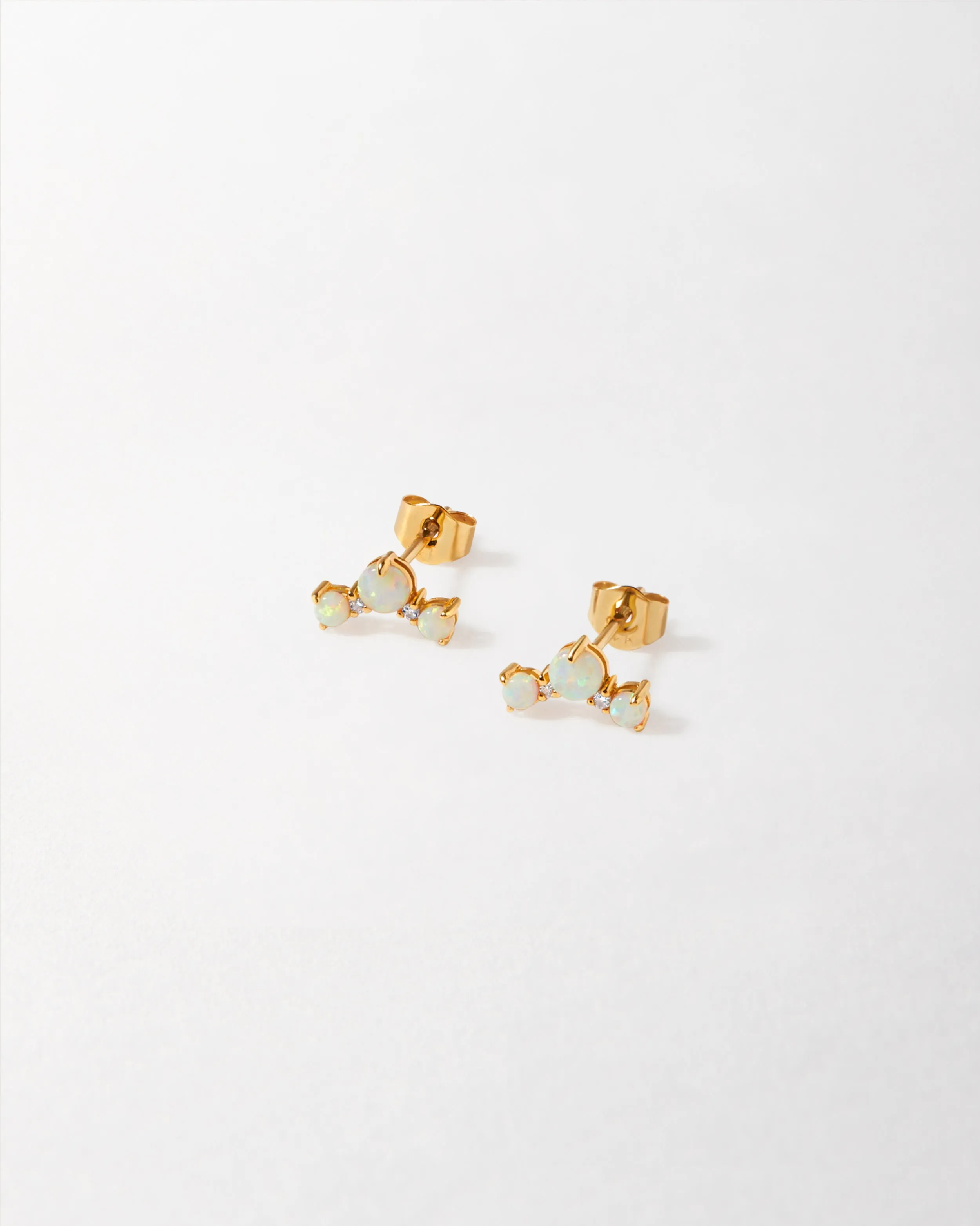 Trio Opal Stud Earrings