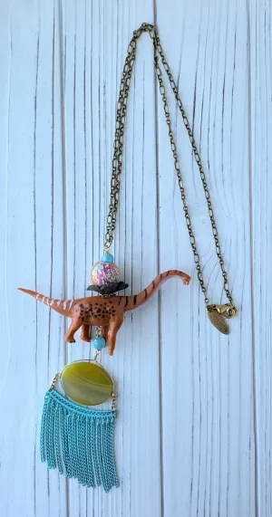 Valentina the Vegetarian Dino Pendant Necklace