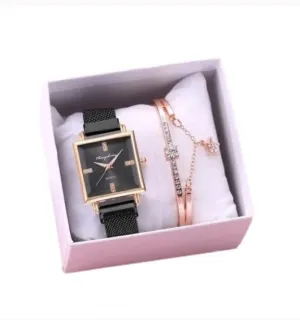 Watch and Star Crystal Bracelet Set