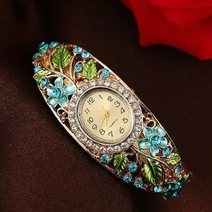 Women's Crystal Bracelet Wrist Watch